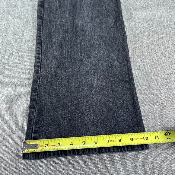 Gloria Vanderbilt FLARED Denim Jeans Women's 20W PERFECT FIT Black Casual - Picture 12 of 14